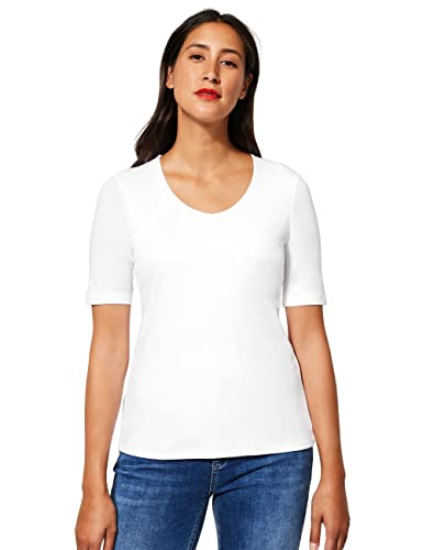 Street One Damen Palmira T Shirt, Weiß, 42 EU von Street One