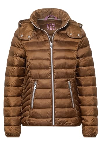 Street One Damen Outdoor Jacke mit Kapuze Full Brown 42 von Street One