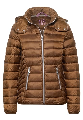 Street One Damen Outdoor Jacke mit Kapuze Full Brown 42 von Street One