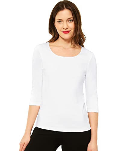 Street One Damen Style Pania T-Shirt, Weiß Neu, 36 von Street One