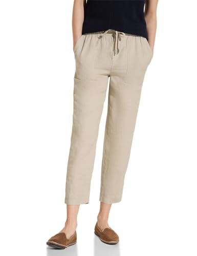 Street One Damen Papertouch Leinenhose touch of sand,36W/28L von Street One