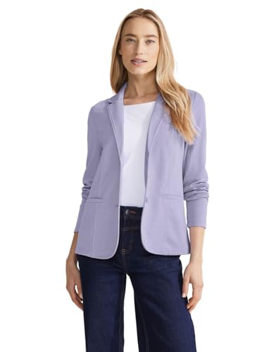 Street One Damen Pique Blazer shiny lilac 34 von Street One