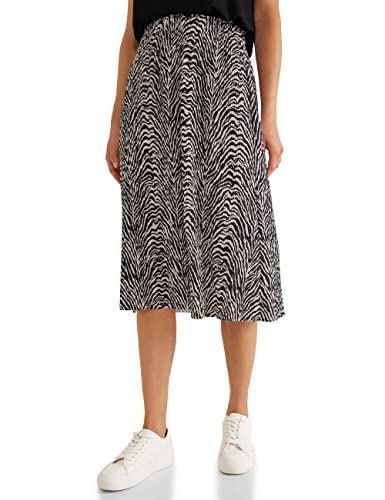 Street One Damen Print Midirock mit Plissée von Street One