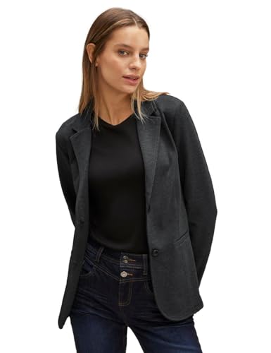 Street One Damen Qr Basic Blazer, Black, 34 von Street One