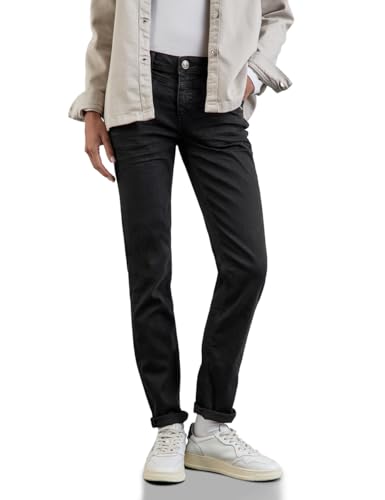 Street One Damen Slim Jeans Style Jane, Deep Black Wash, 30W / 28L von Street One