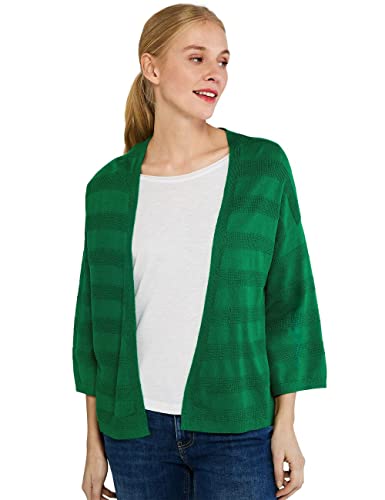 Street One Damen Strukturcardigan A253591, Brisk Green, 42 von Street One