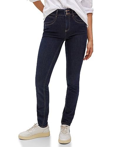 Street One Damen Style York Jeanshose Slim und High, deep Indigo, 26W / 32L von Street One