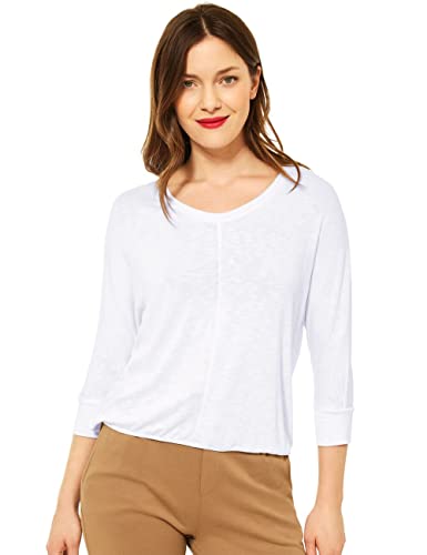 Street One Damen Summer Ellen T-Shirt, White, 44 von Street One