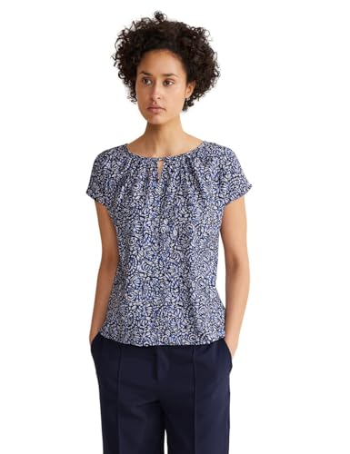 Street One Damen T-Shirt mit Muster intense royal blue 38 von Street One