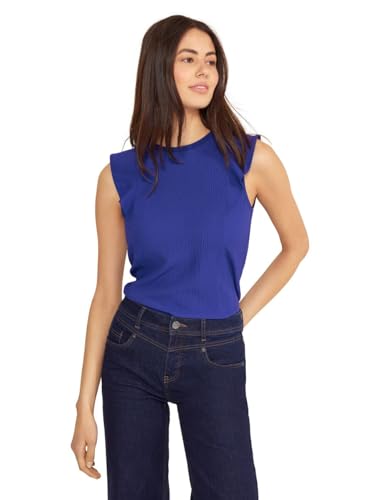 Street One Damen Top mit Volants intense royal blue 38 von Street One