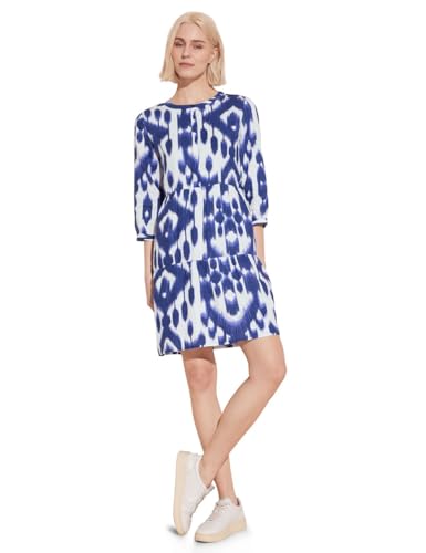 Street One Damen Tunika-Kleid mit Print deep water blue,38 von Street One