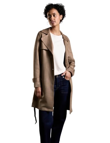 Damen Velours-Look Trenchcoat von Street One