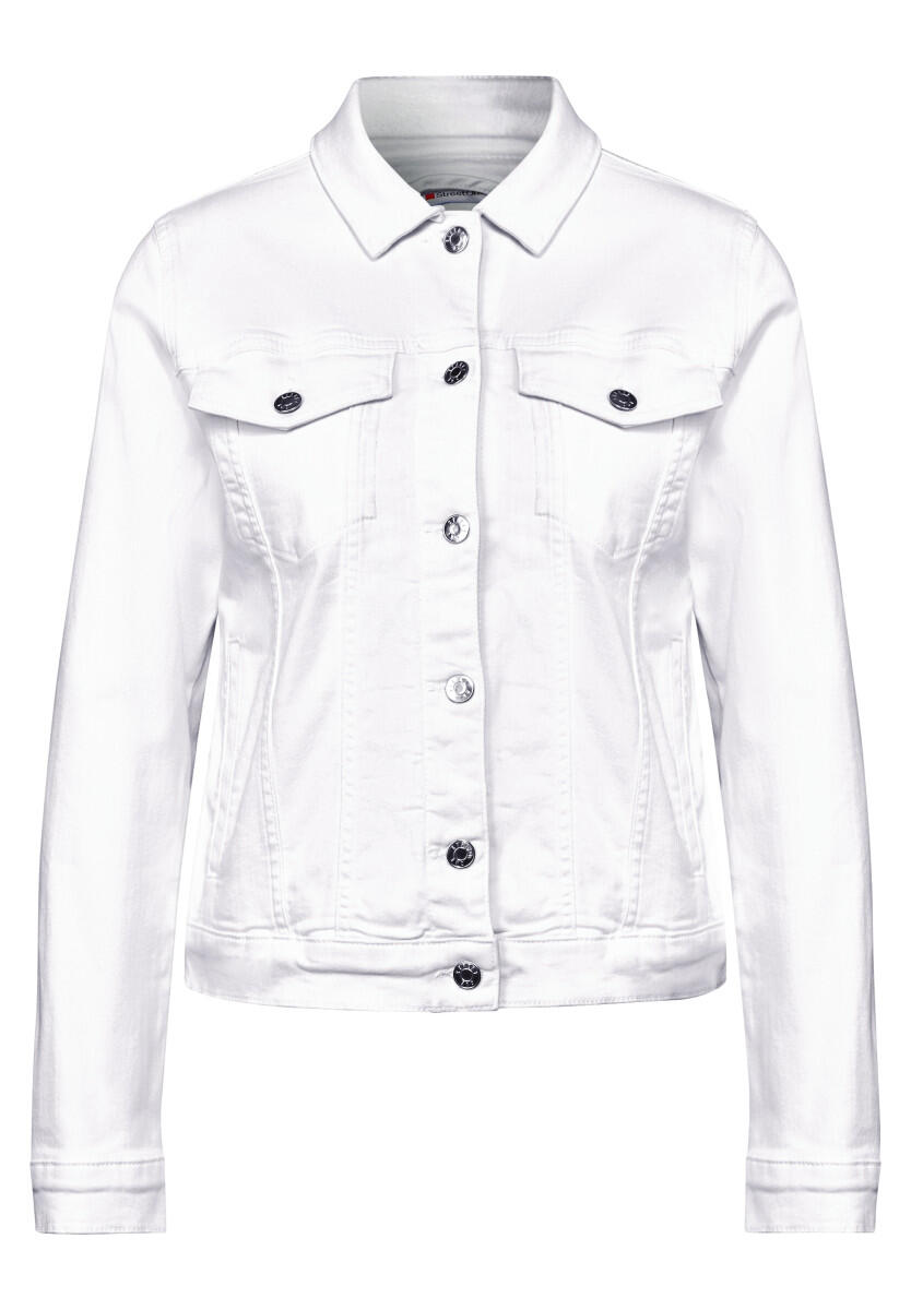 Street One - Denim Jacke weiß - Gr. - 34 von Street One
