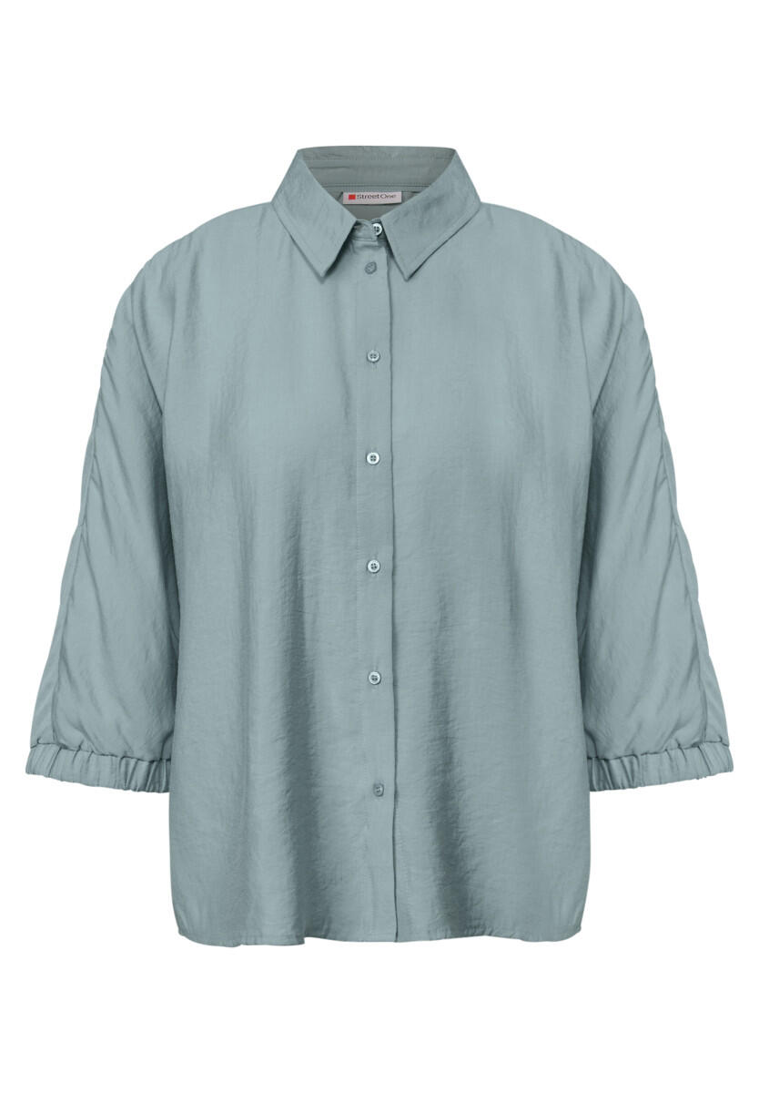 Street One - Dolman Hemdbluse blau - Gr. - 34 von Street One