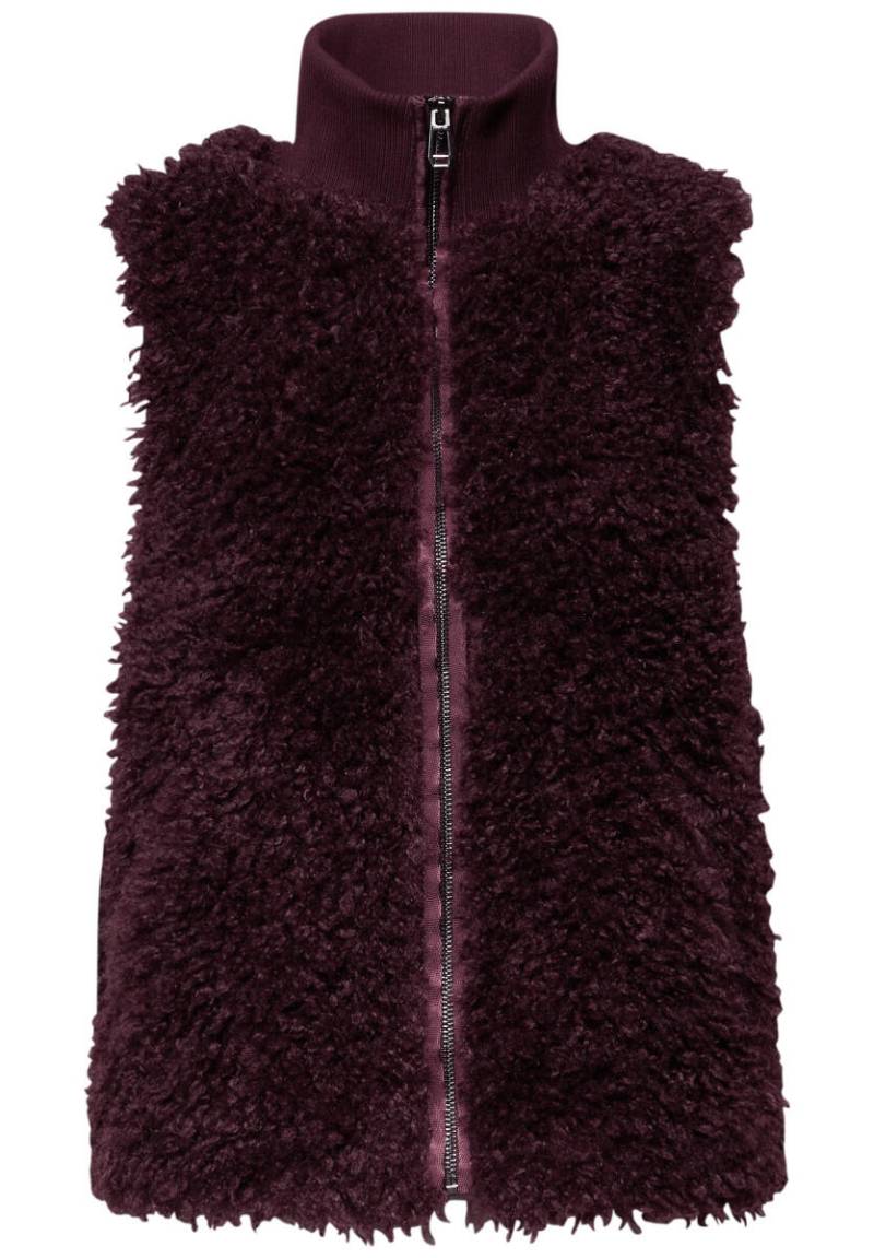 Street One - Fake Fur Weste rot - Gr. - 40 von Street One