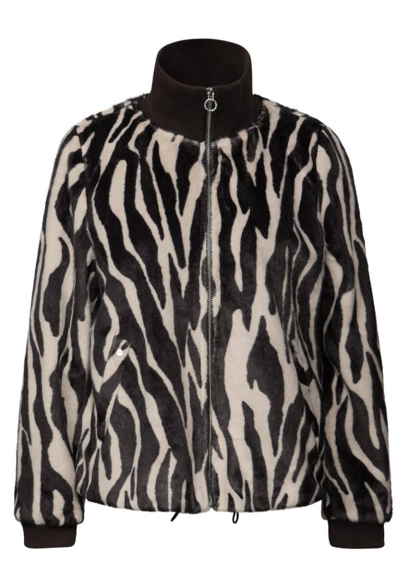 Street One - Fake Fur Zebra Blouson braun - Gr. - 38 von Street One
