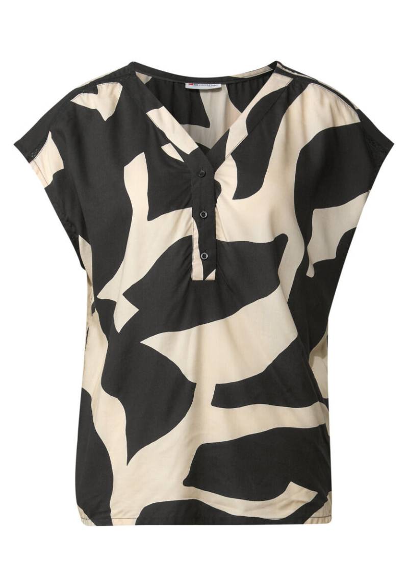 Street One - Gemusterte Bluse beige - Gr. - 36 von Street One