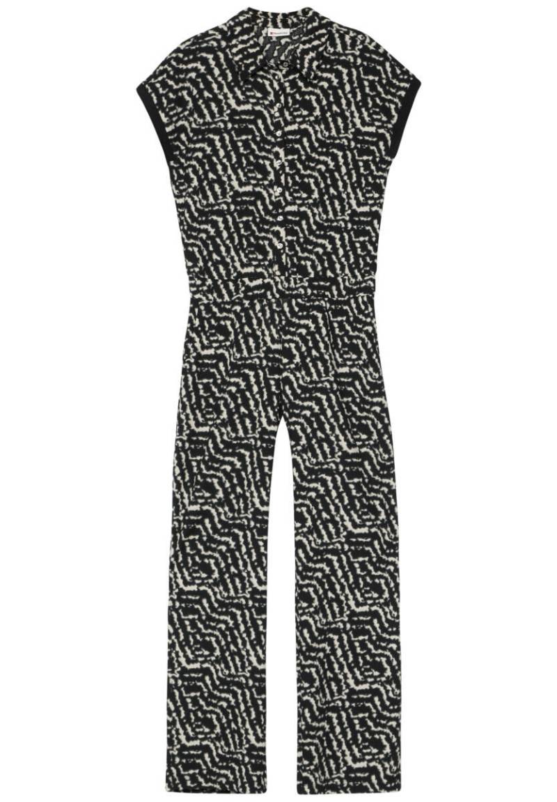 Street One - Gemusterter Jumpsuit schwarz - Gr. - 34/30 von Street One