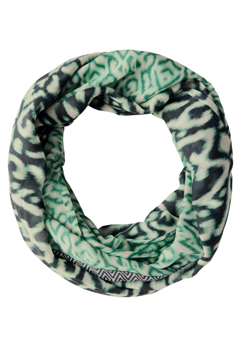 Street One - Gemusterter Loop Schal grün von Street One