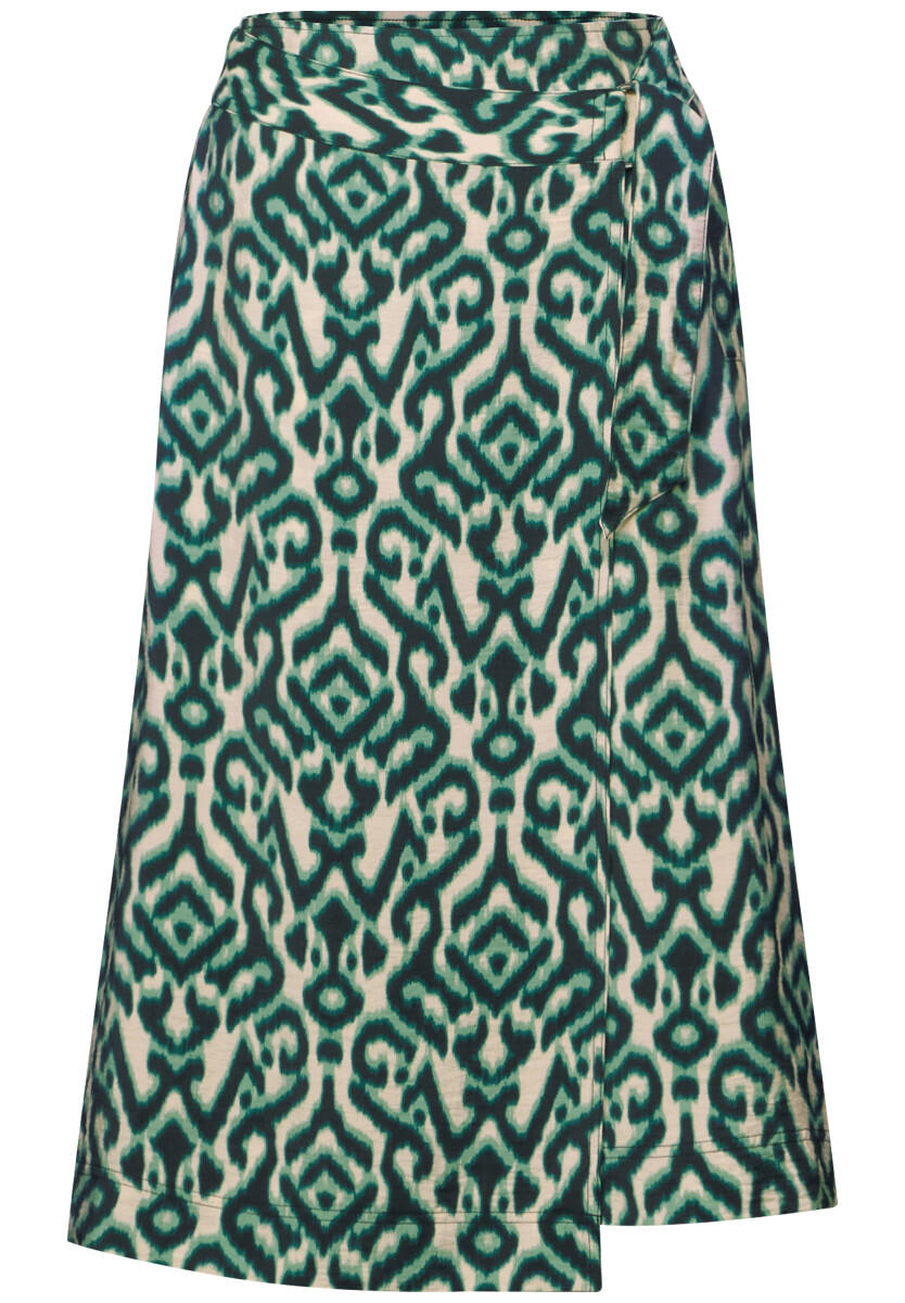 Street One - Gemusterter Wickelrock grün - Gr. - 36 von Street One