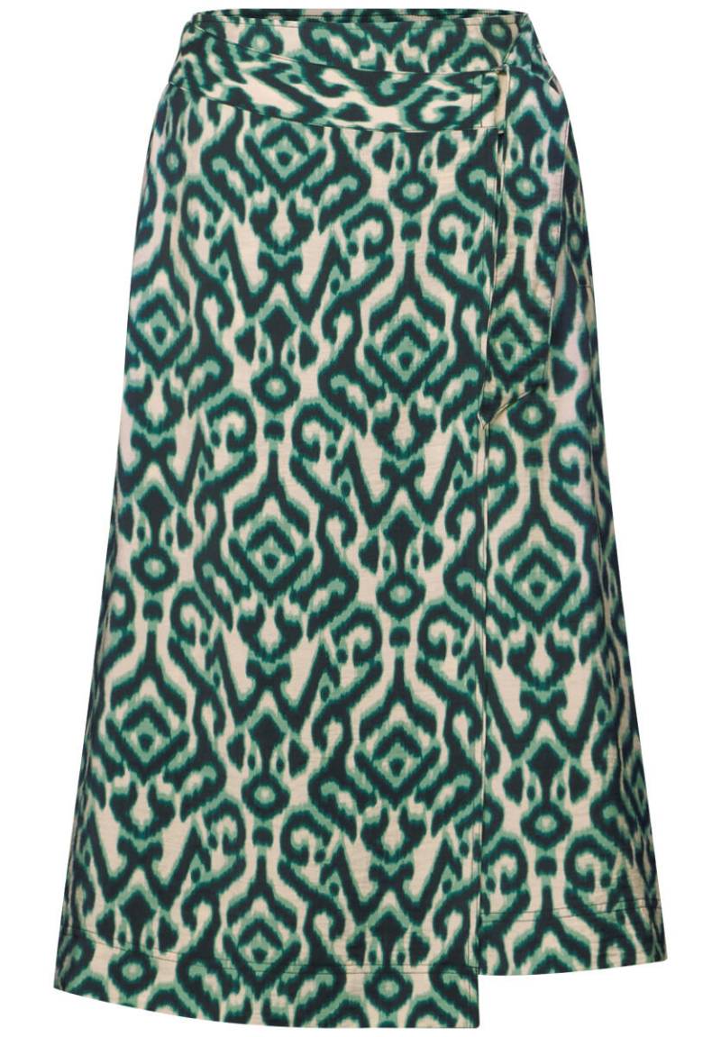 Street One - Gemusterter Wickelrock grün - Gr. - 36 von Street One