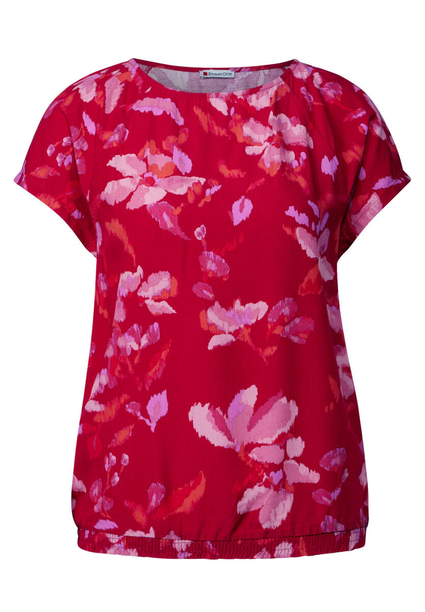 Street One - Gemustertes Shirt rot - Gr. - 34 von Street One