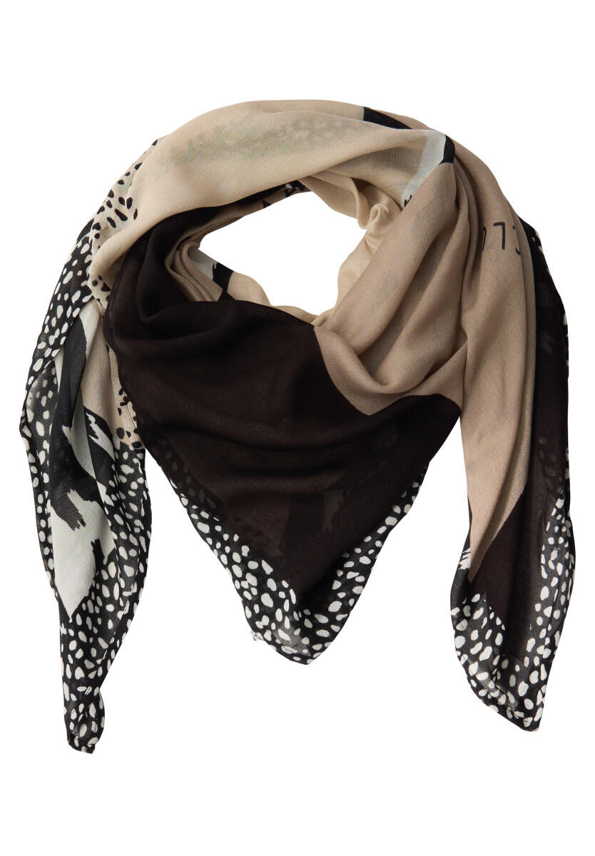 Street One - Gemustertes Tuch braun/schwarz von Street One