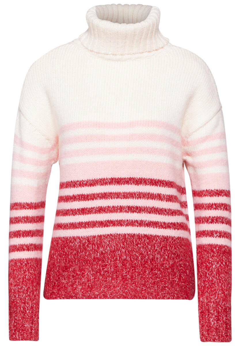 Street One - Gestreifter Strickpullover pink - Gr. - 36 von Street One