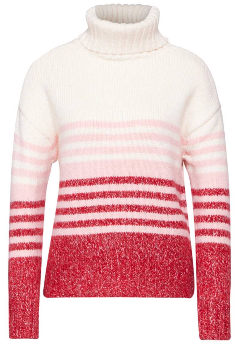 Street One - Gestreifter Strickpullover pink - Gr. - 36 von Street One