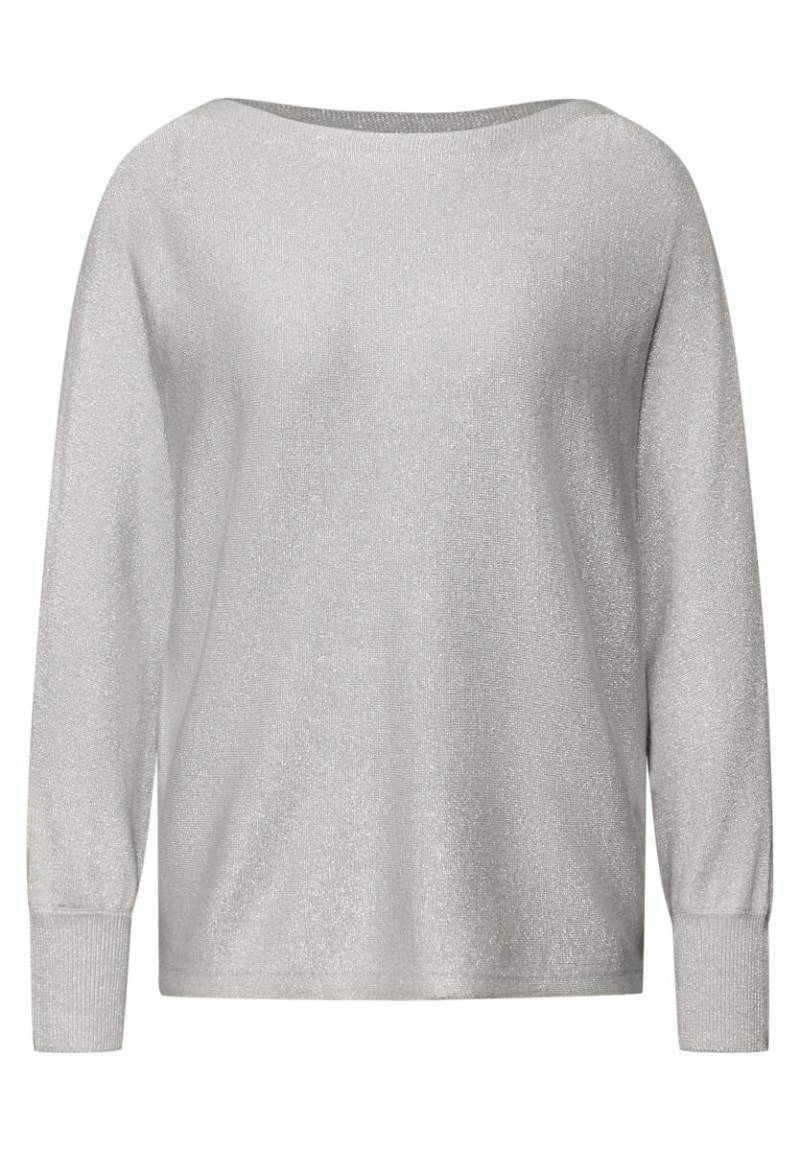 Street One - Glitzernder Dolman Pullover grau - Gr. - 38 von Street One