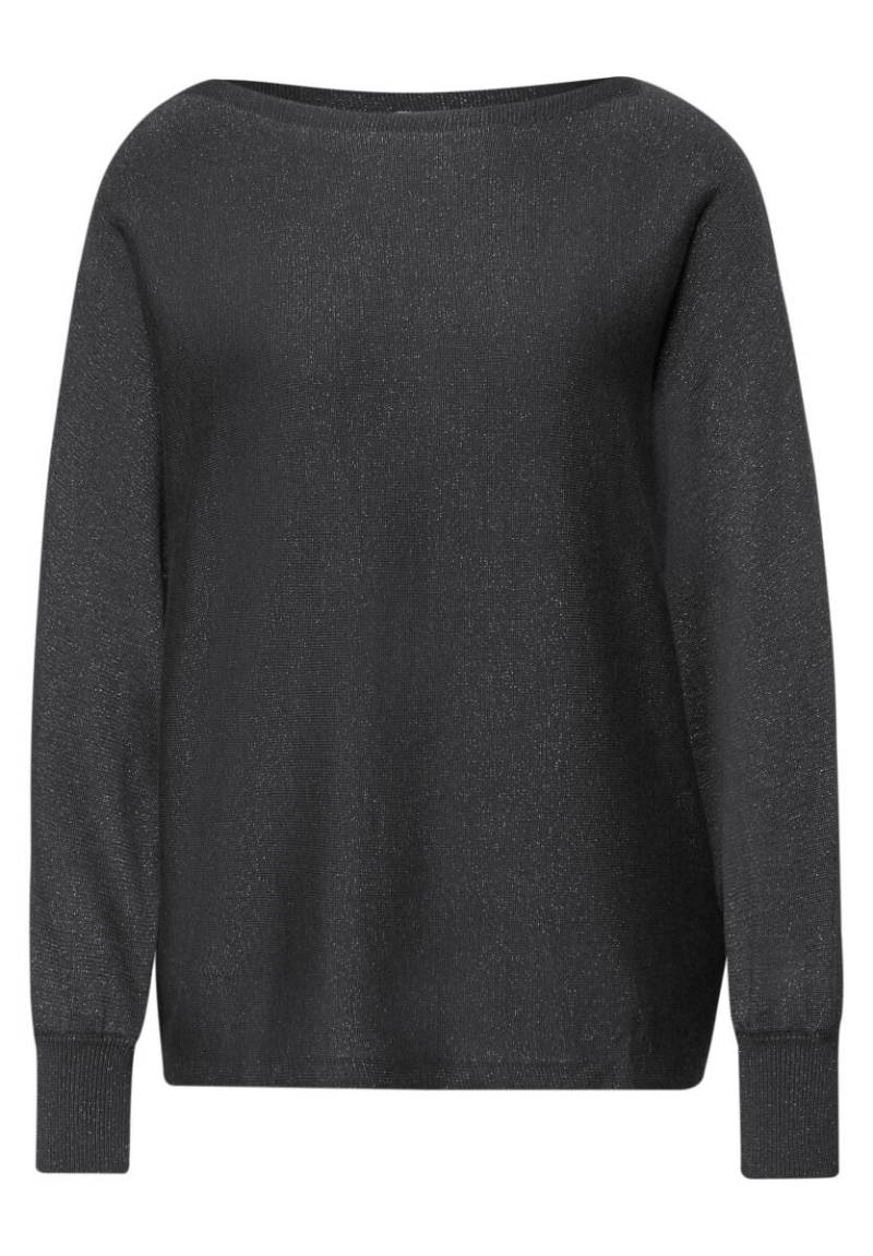 Street One - Glitzernder Dolman Pullover grau - Gr. - 40 von Street One