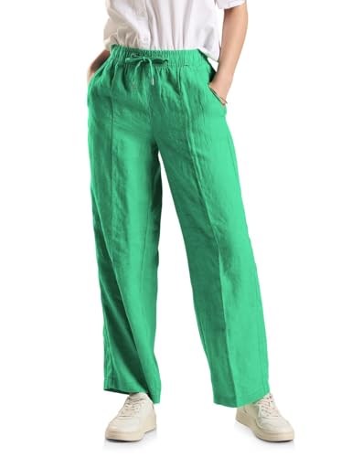 Street One High Waist Hose Damen, Soft Grass Green, 42W / 32L von STREET ONE