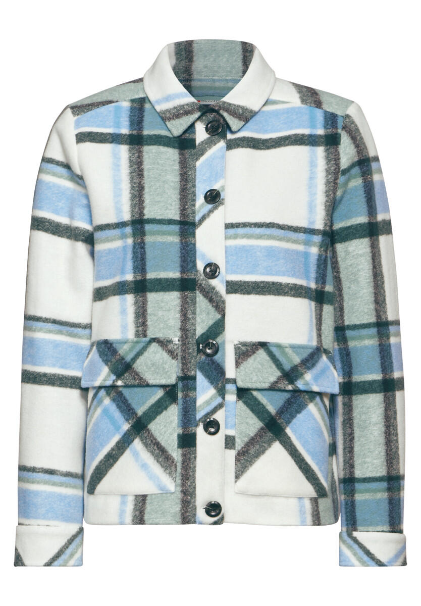 Street One - Karierte Jacke weiß - Gr. - 34 von Street One