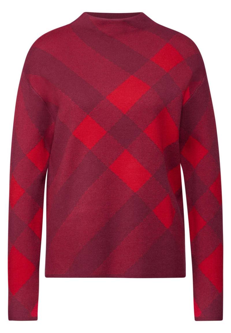 Street One - Karierter Pullover rot - Gr. - 36 von Street One