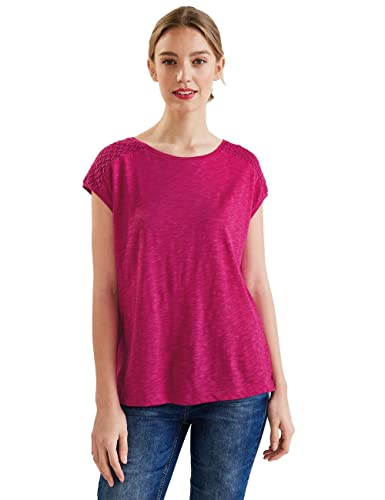 STREET ONE Damen A319579 Kurzarmshirt, Nu Pink, 36 EU von Street One