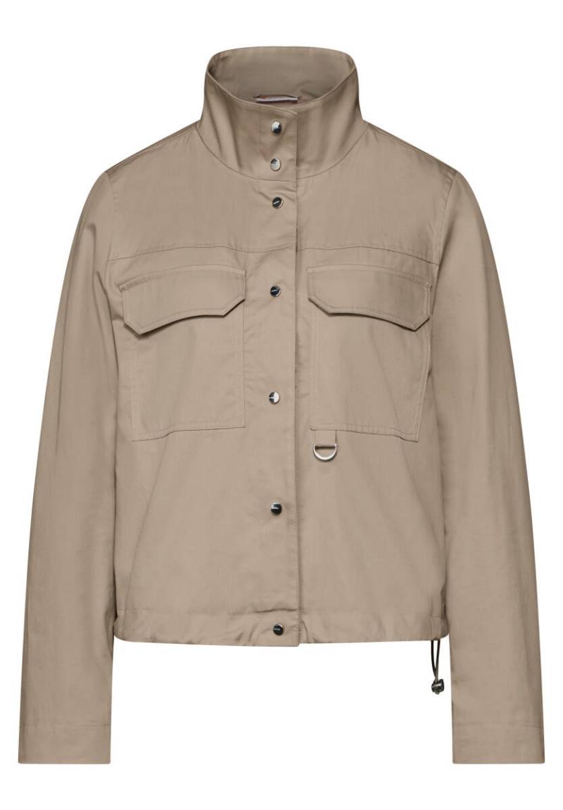 Street One - Kurze Jacke mit Stehkragen beige - Gr. - 36 von Street One