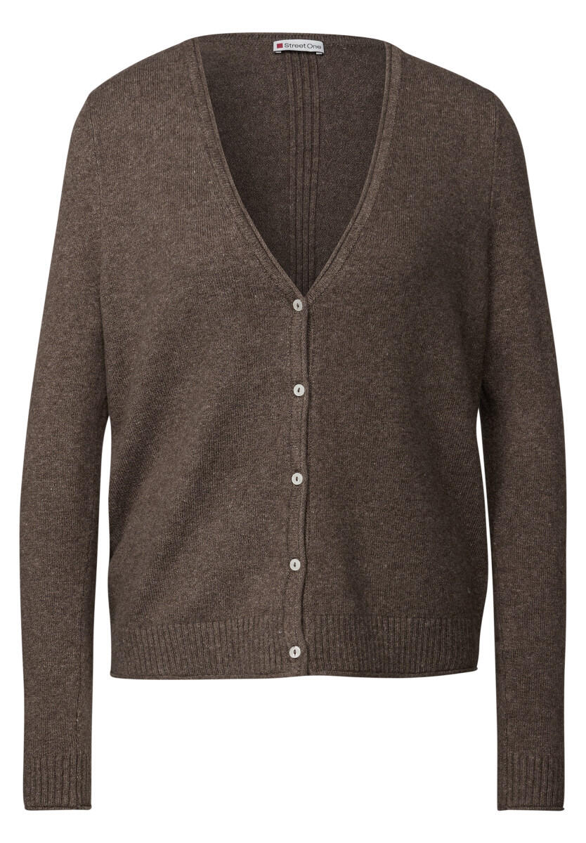 Street One - Kurzer Cardigan braun - Gr. - 36 von Street One