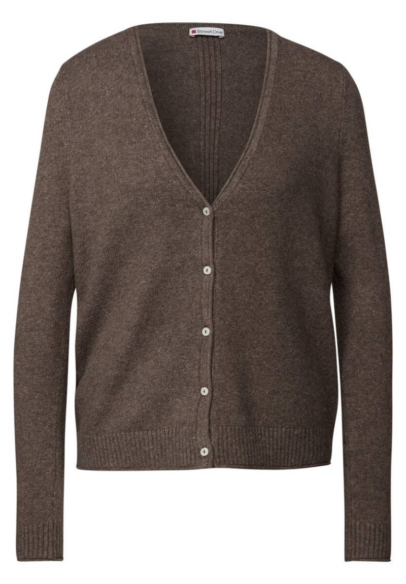 Street One - Kurzer Cardigan braun - Gr. - 36 von Street One