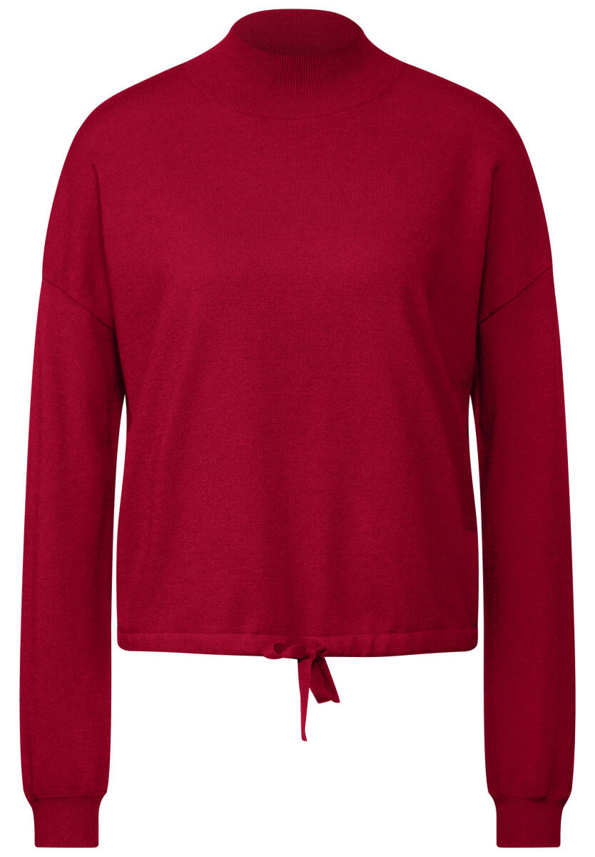 Street One - Kurzer Turtleneck-Sweater rot - Gr. - 34 von Street One