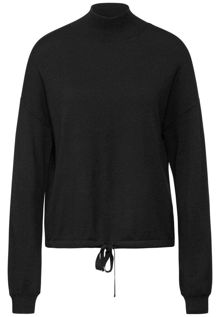 Street One - Kurzer Turtleneck-Sweater schwarz - Gr. - 38 von Street One