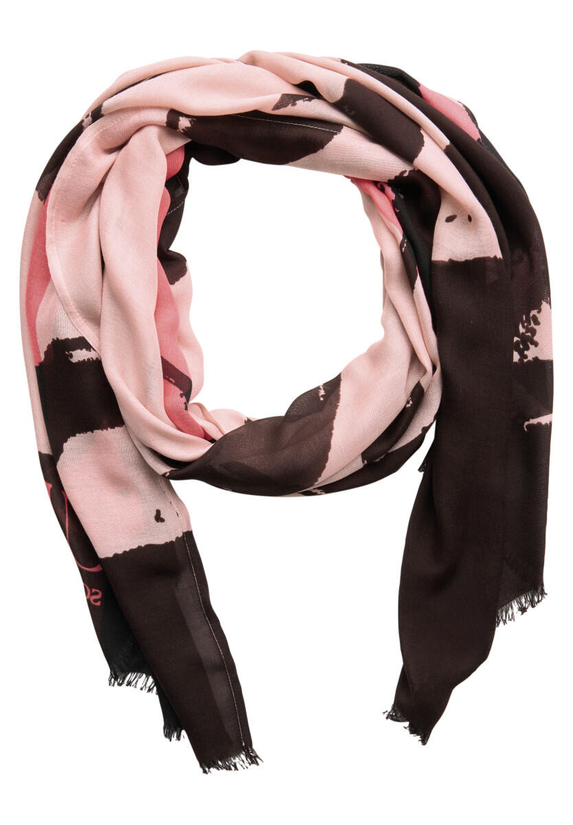 Street One - Leichter Schal mit Muster pink von Street One