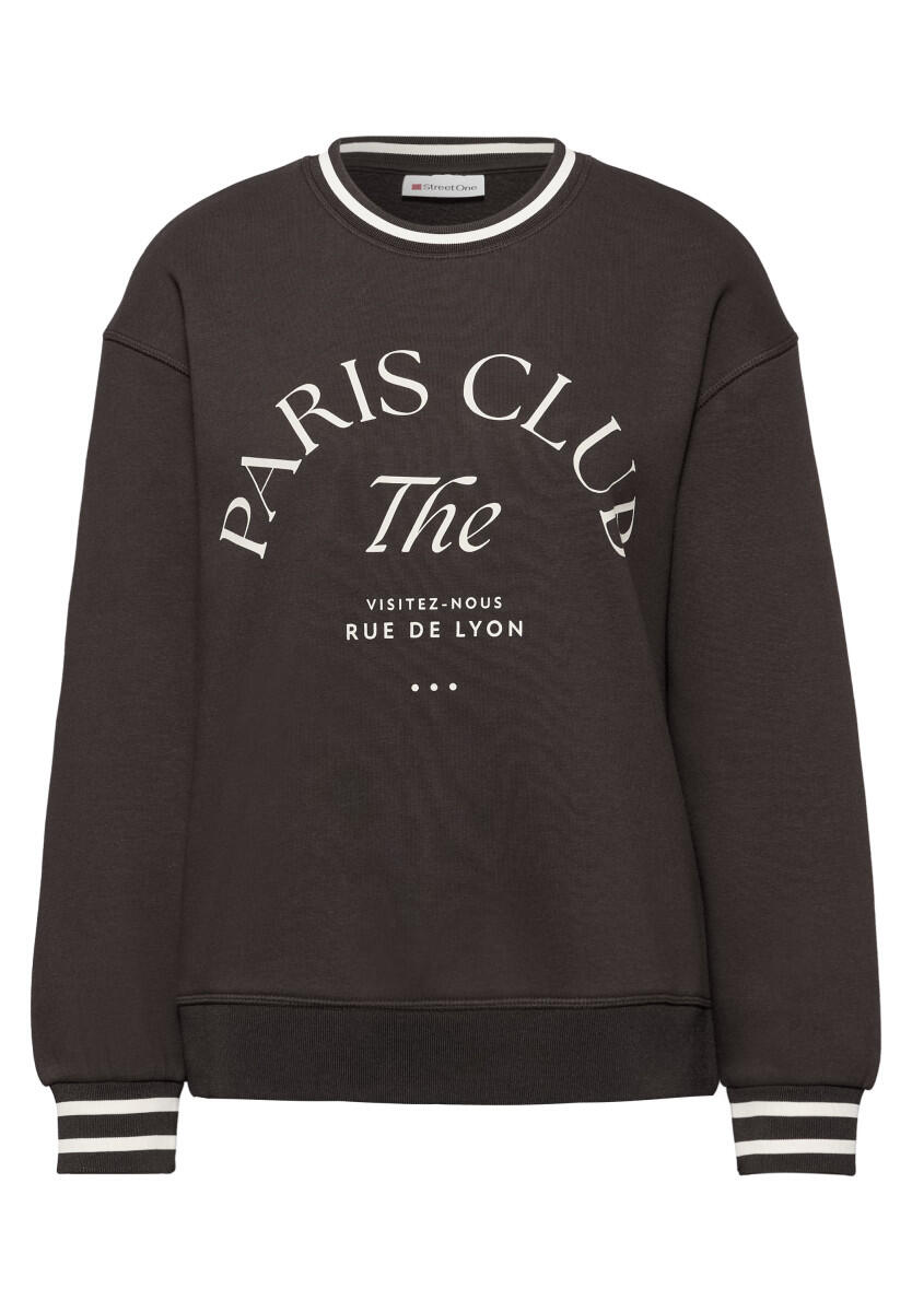 Street One - Loose Fit Print Sweatshirt braun - Gr. - 36 von Street One