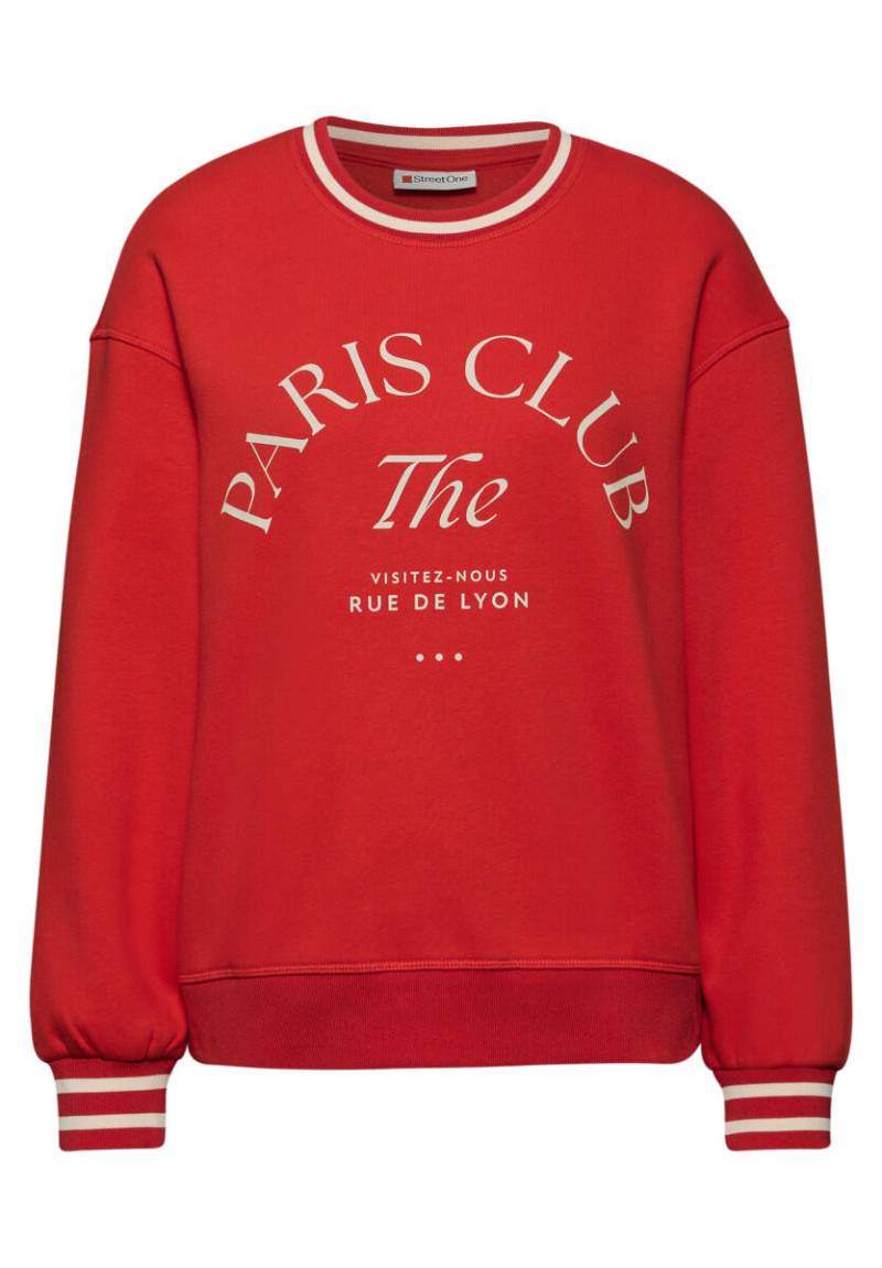 Street One - Loose Fit Print Sweatshirt rot - Gr. - 40 von Street One