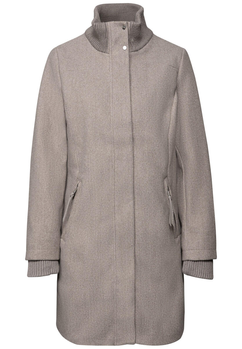 Street One - Mantel mit Strickdetails braun - Gr. - 38 von Street One