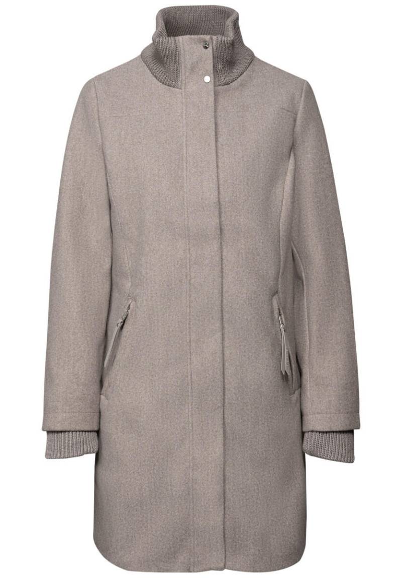 Street One - Mantel mit Strickdetails braun - Gr. - 40 von Street One