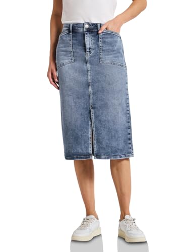 Street One Midi Jeansrock mit Fransen Light Blue Washed 40 Street One Midi Jeansrock mit Fransen Light Blue Washed 40 von Street One