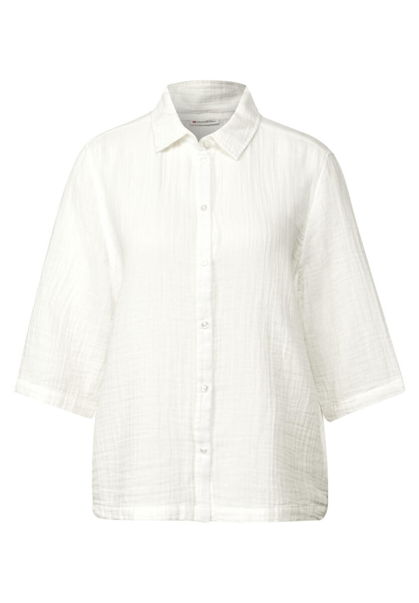 Street One - Musselin Hemdbluse weiß - Gr. - 38 von Street One