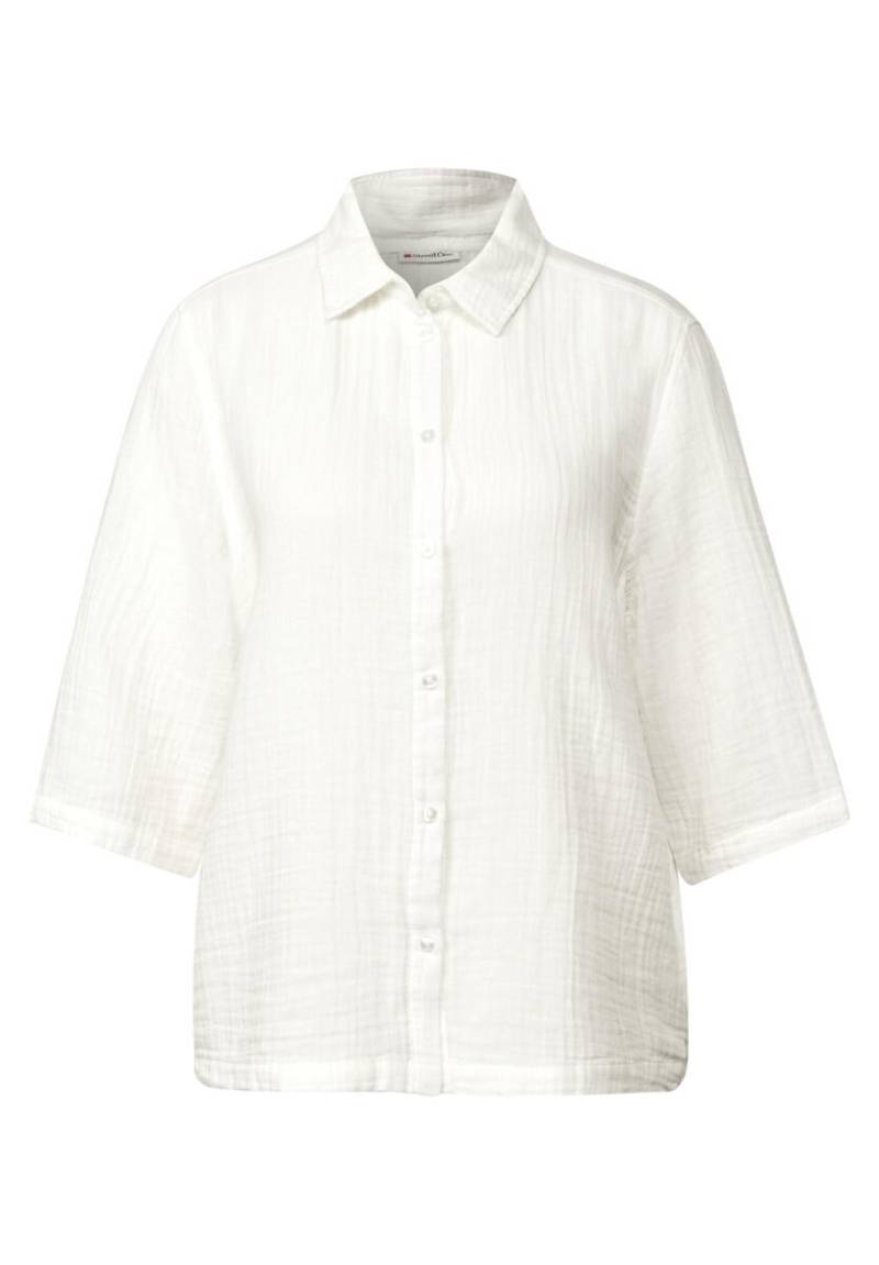 Street One - Musselin Hemdbluse weiß - Gr. - 38 von Street One