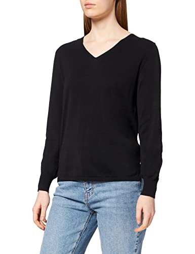 Street One Pullover Damen Feinstrickpullover V-ausschnitt Dark Vintage Blue 34 von Street One