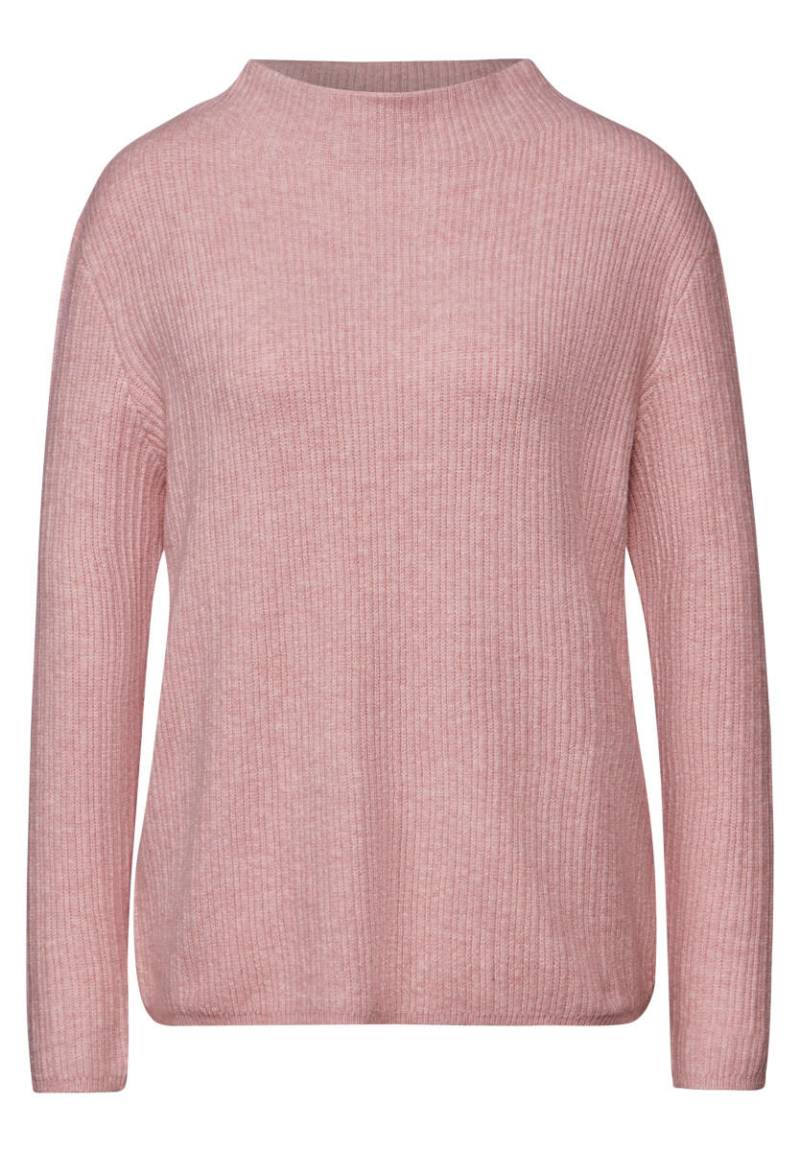 Street One - Pullover mit Kontrastdetail pink - Gr. - 38 von Street One